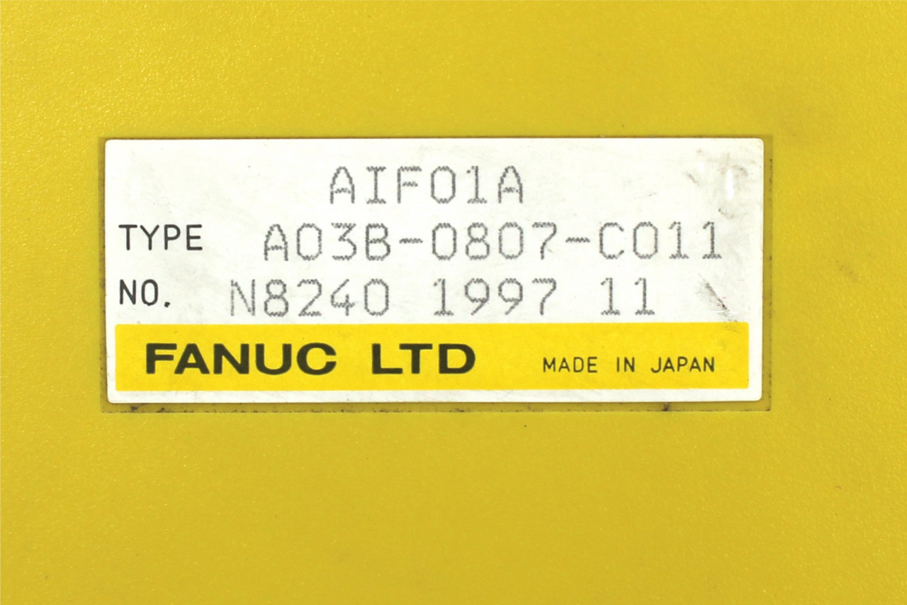 Fanuc A1F01A A03B-0807-C011 Interface Module