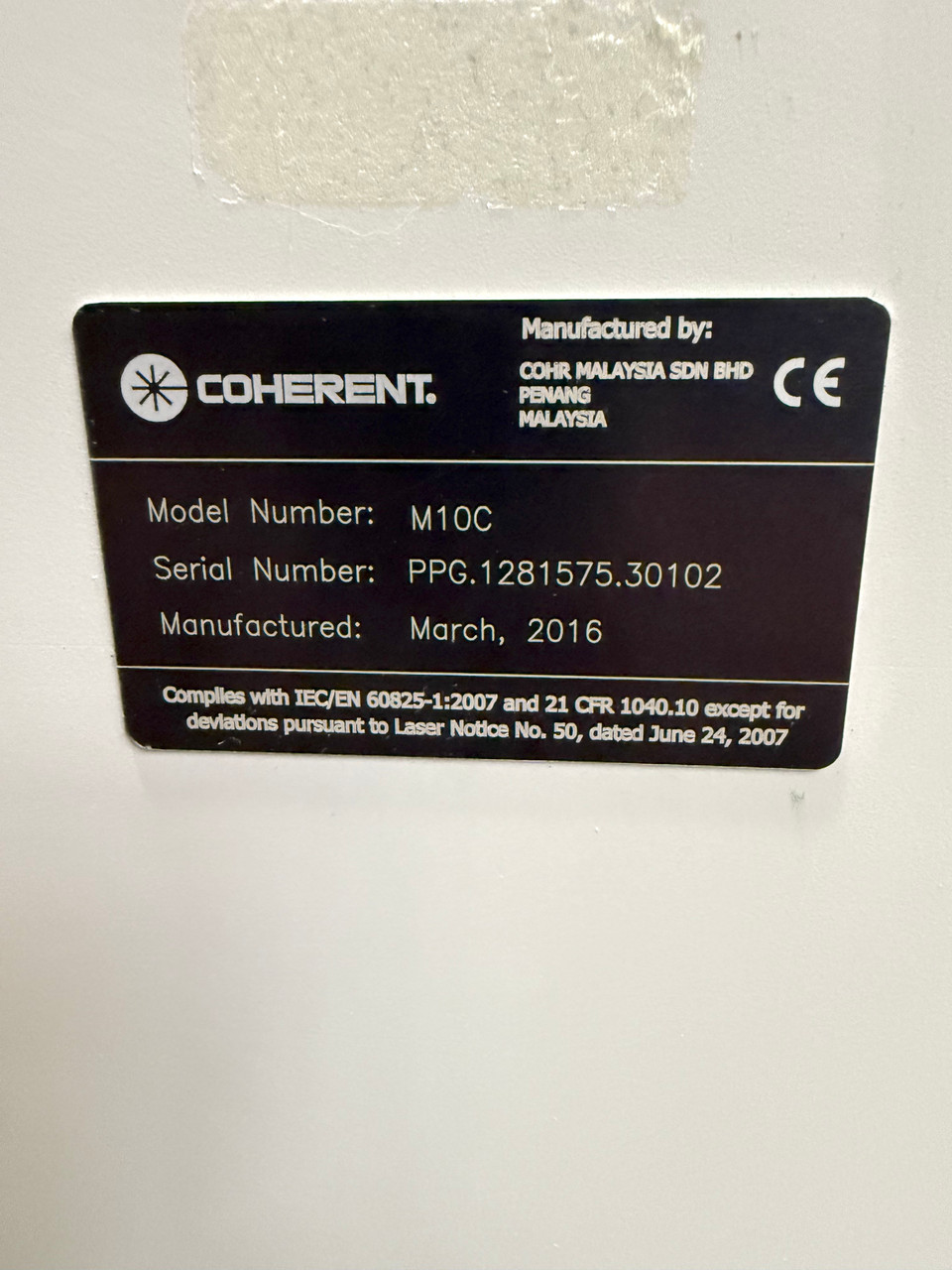 Coherent Meta 10C CNC Laser Cutting System 1000W Koolant Koolers