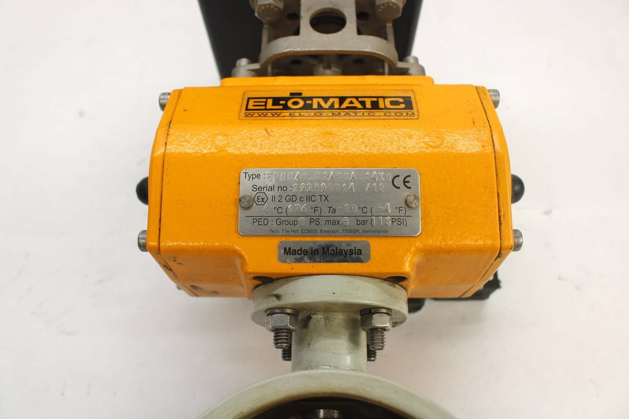 El-o-matic ED0040.U2A00A.14K0 Valve Actuator w/Accutrak 2004 Dual Display Monitor