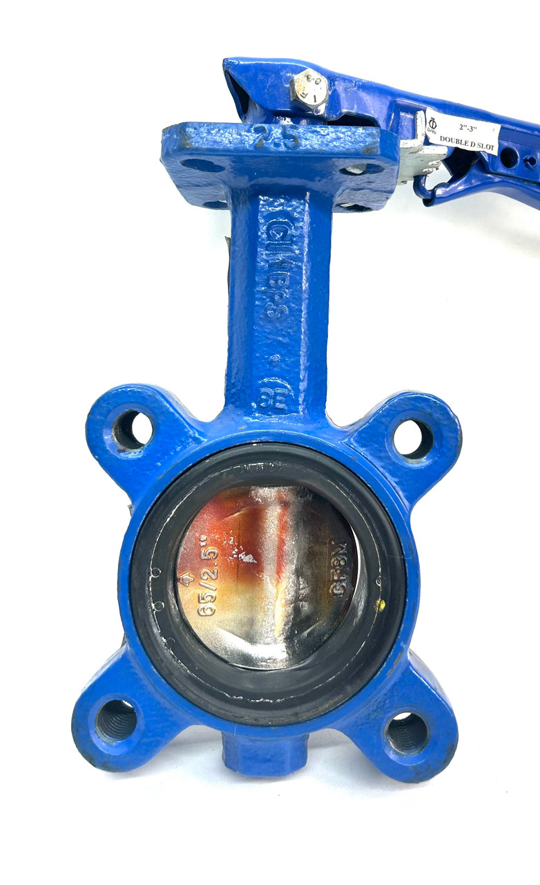 Unknown Blue 2.5" Butterfly Valve