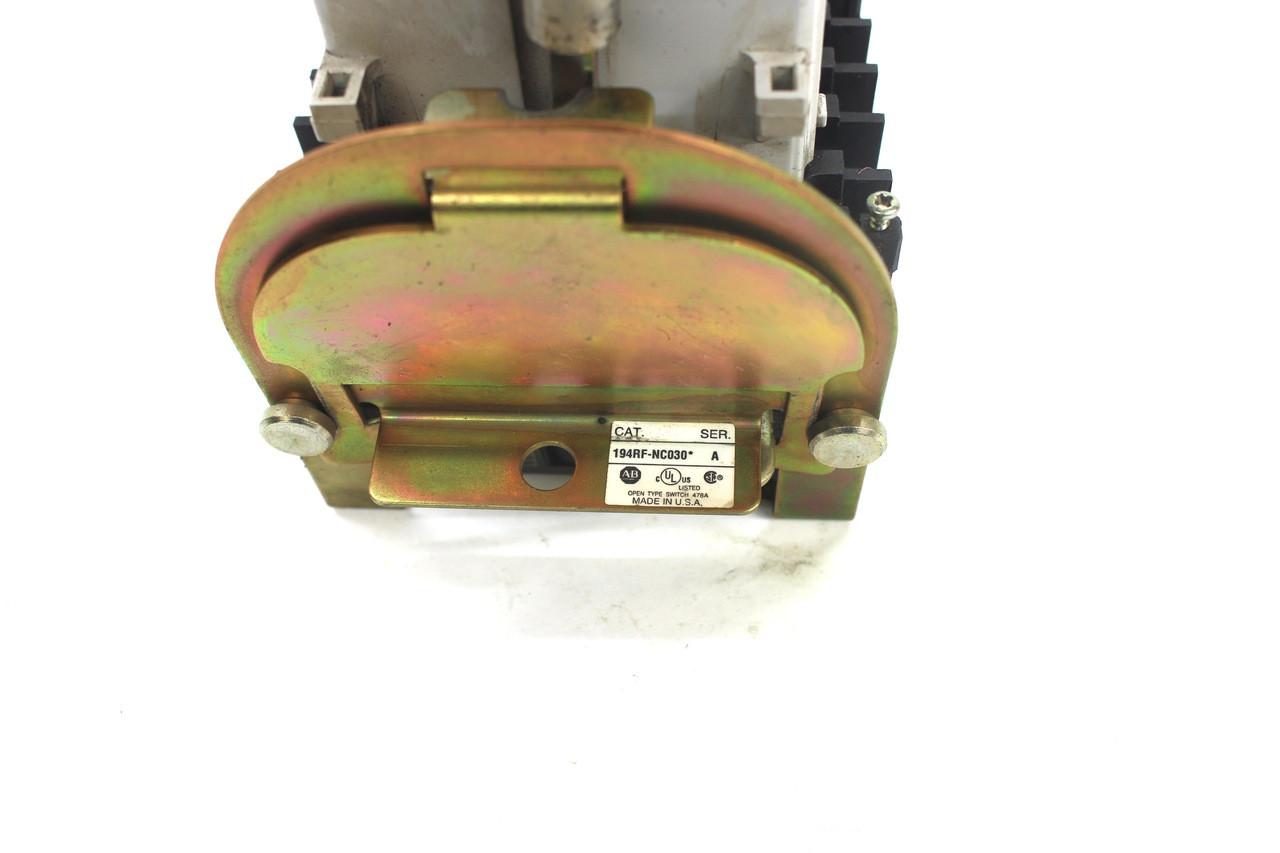 Allen Bradley 194RF-NC030* 3 Pole 30A Fuse Disconnect Switch