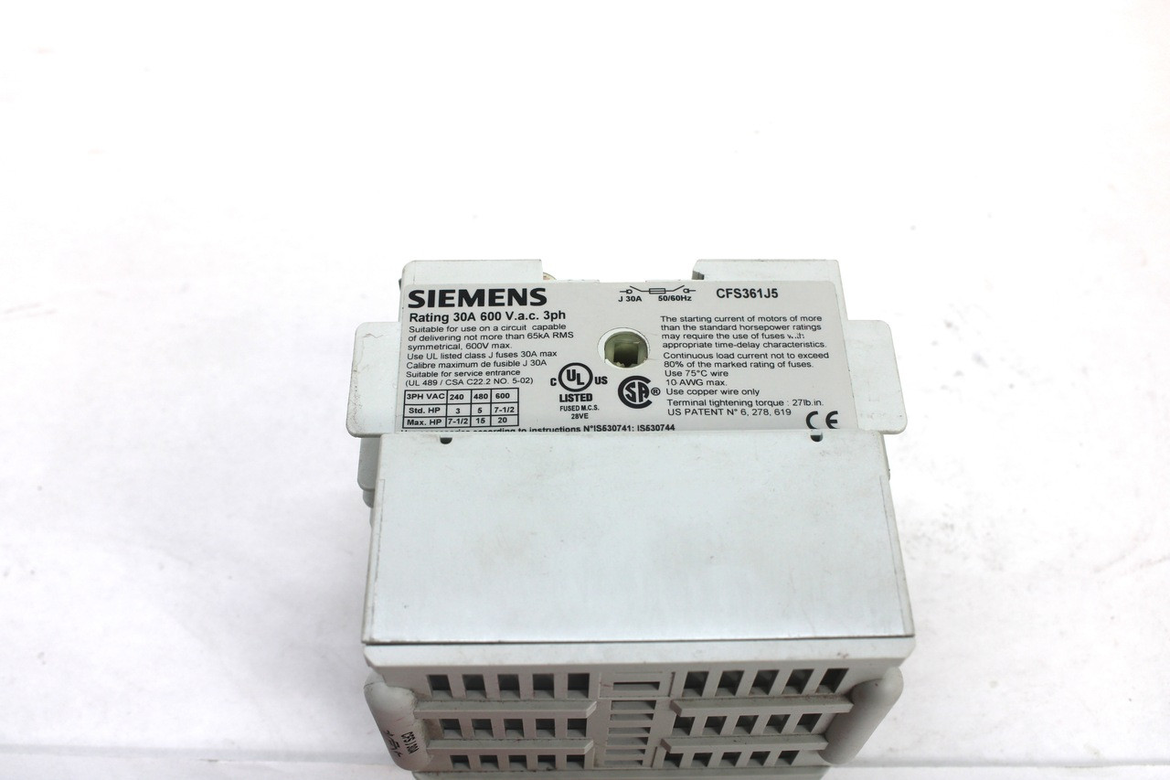 Siemens CFS361J5 Fused Switch Siemens CFS361J5 Fused Switch