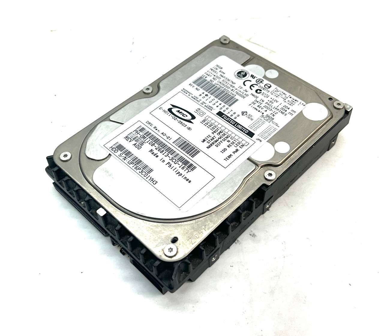 PCパーツ map3367nc Fujitsu 36-gb u320?10?K HDD dwos6rj 富士通 MAP3367NC 36GB 10K U320 SCSI ハードドライブ : World