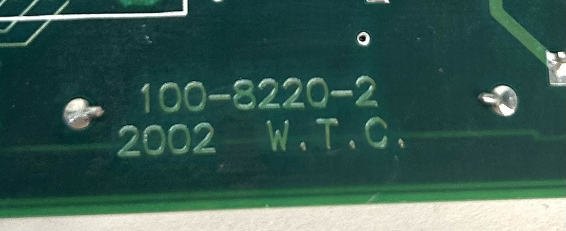 WTC 100-8220-2 Control Circuit Board