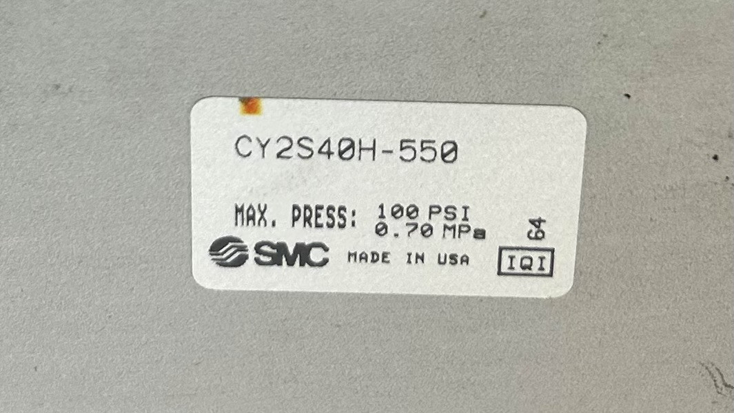 SMC CY2S40H-550 Rodless Pneumatic Cylinder, 40mm Bore, 550mm Stroke