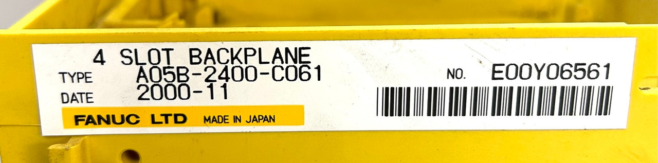 Fanuc A05B-2400-C061 4 Slot Backplane