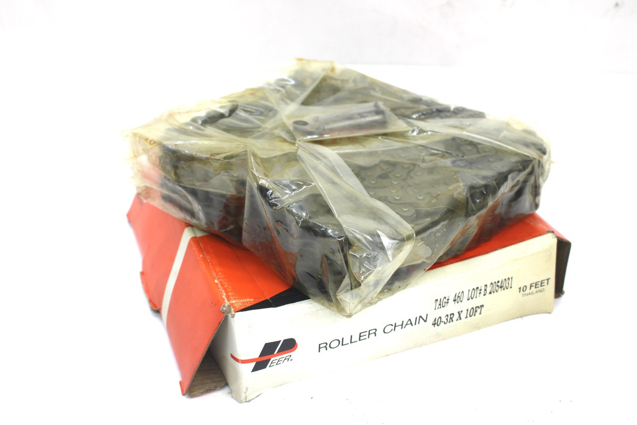 Peer Chain #40-3 Triple Strand Roller Chain 10 Feet with 1 Connecting Link