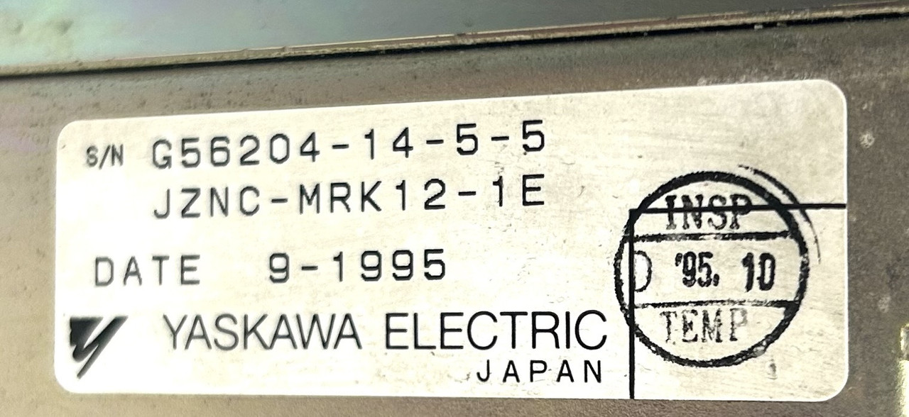 Yaskawa Electric JZNC-MRK12-1E Card Rack