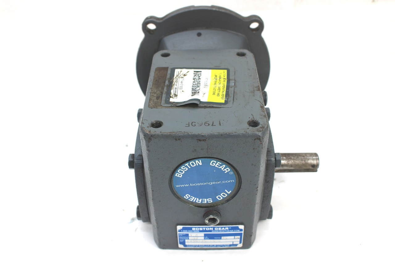 Boston Gear F715-25-B5-G Right Angle Speed Reducer, 25 Ratio, 0.6 HP