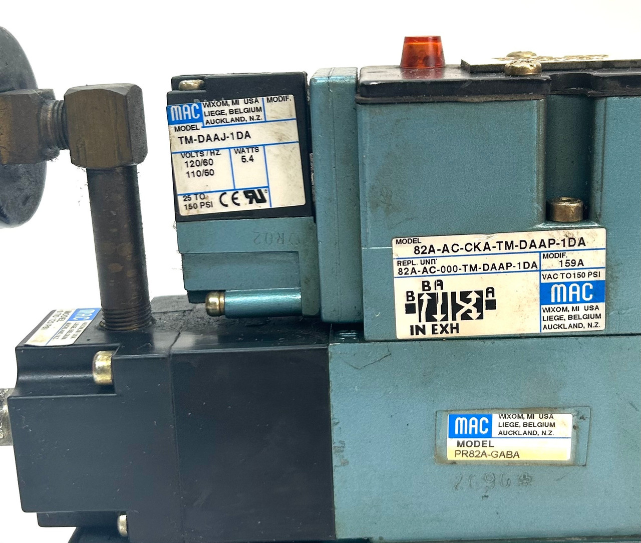 Mac Valves PR82A-GABA / 82A-AC-CKA-TM-DAAP-1DA / TM-DAAJ-1DA Solenoid Valve