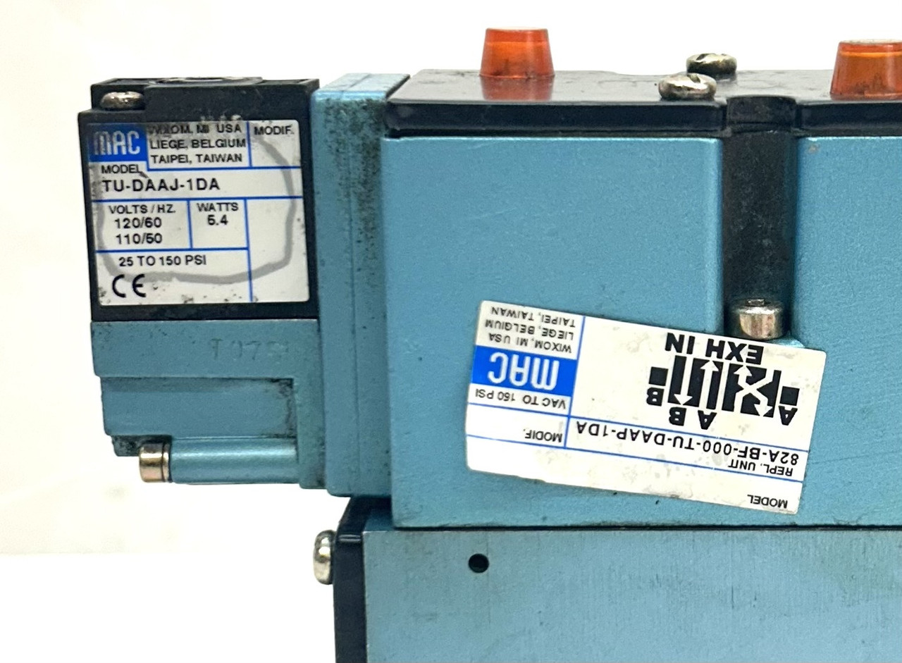 Mac Valves PR82A-GABA / 82A-BF-000-TU-DAAP-1DA / TM-DAAJ-1DA Solenoid Valve