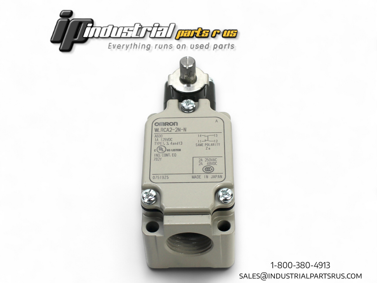 Omron WLRCA2-2N-N Limit Switch 125VDC Omron WLRCA2-2N-N Limit Switch 125VDC