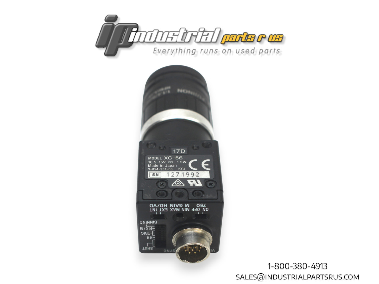 Sony XC-56 Camera & Fujinon HF9HA-1B 9mm Lens Sony XC-56 Camera & Fujinon HF9HA-1B 9mm Lens