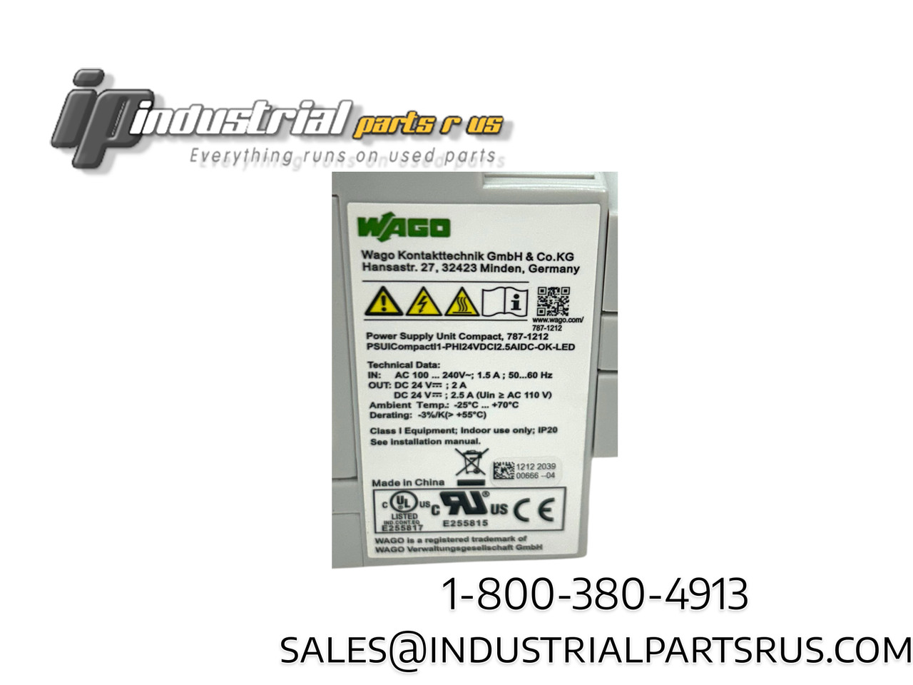 Wago 787-1212 Switched Mode Power Supply Wago 787-1212 Switched Mode Power Supply