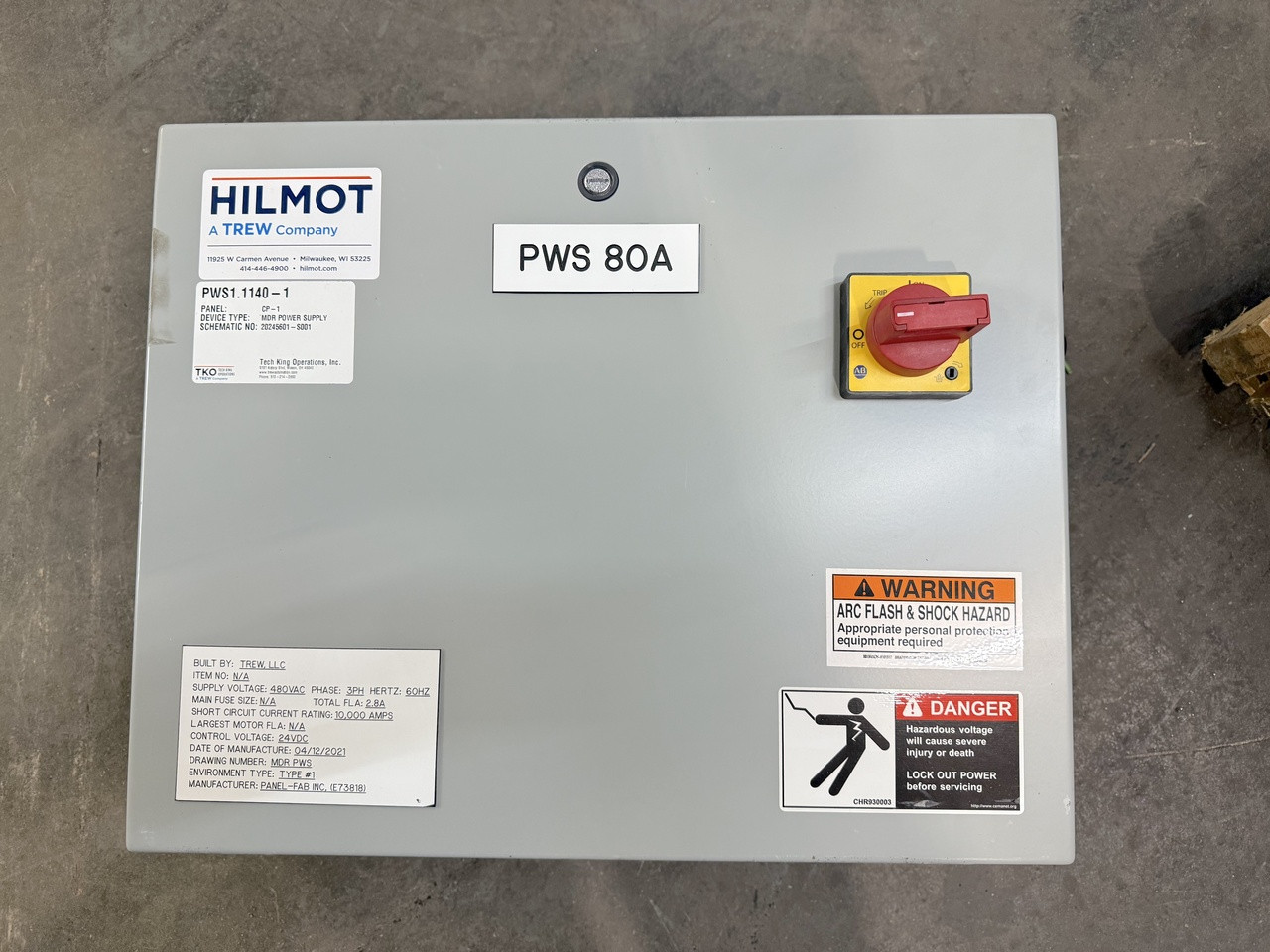 Trew MDR Conveyor Power Supply 24V 80 Amp w/ PULS XT40 Power Supply Trew MDR Conveyor Power Supply 24V 80 Amp w/ PULS XT40 Power Supply