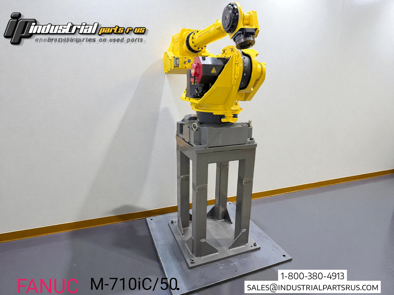 FANUC M-710iC/50 50kg Robot R-J3iC + iRVision Ready Teach Pendant Pedestal TESTED