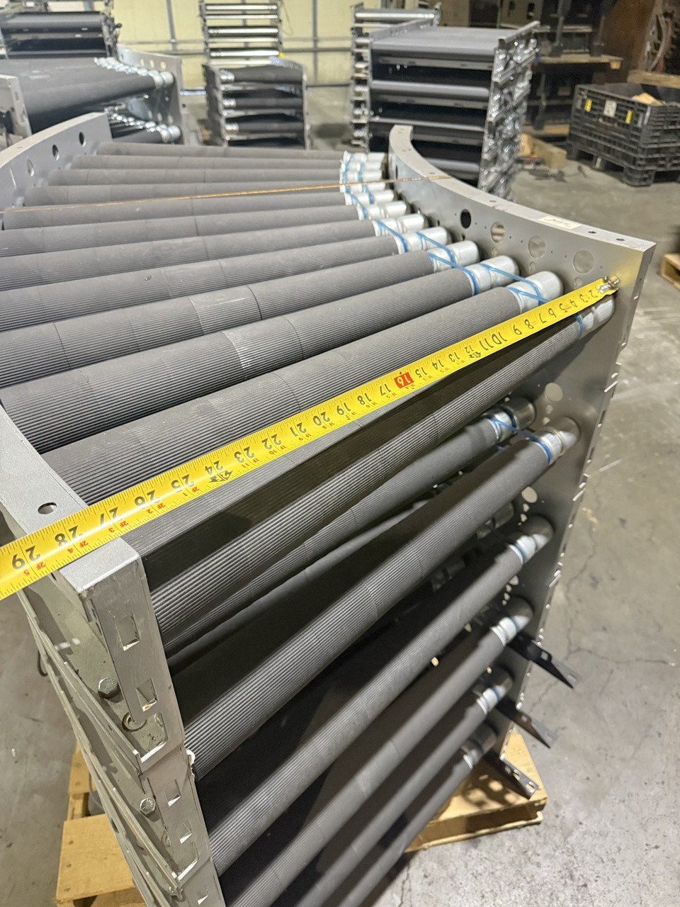 Trew 27" MDR Curve Conveyor 60 Degree  Powered Roller Conveyor 24V Intelligrated