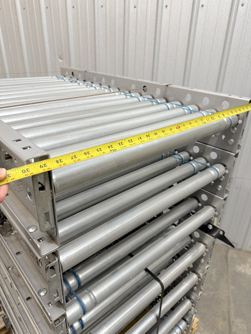 Trew 27" MDR Conveyor Zero Pressure Powered Roller Conveyor Intelligrated