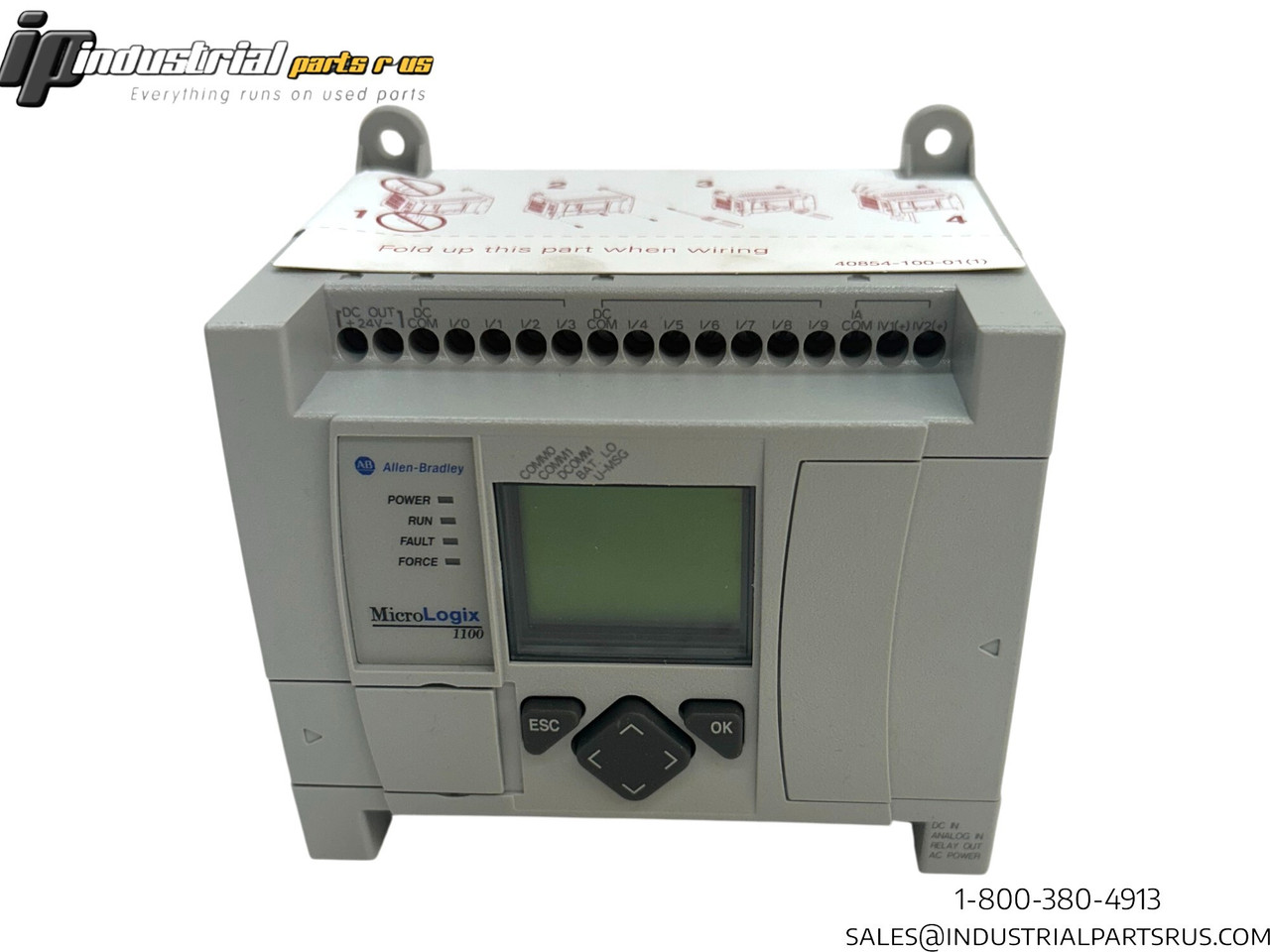 Allen Bradley 1763-L16BWA MicroLogix 1100 Micro Controller, Ser.B, 24VDC