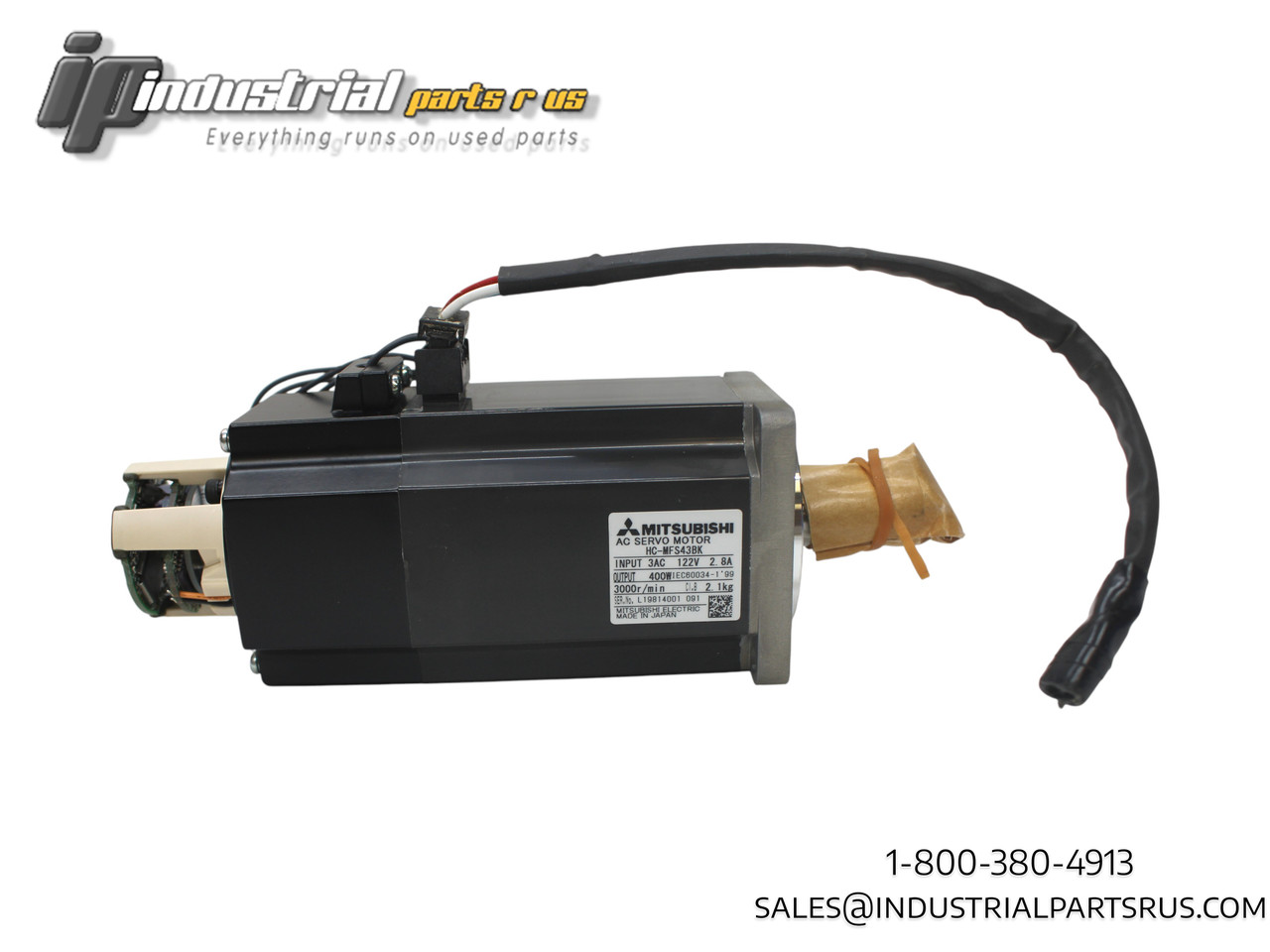 Mitsubishi HC-MFS43BK AC Servo Motor, 400W