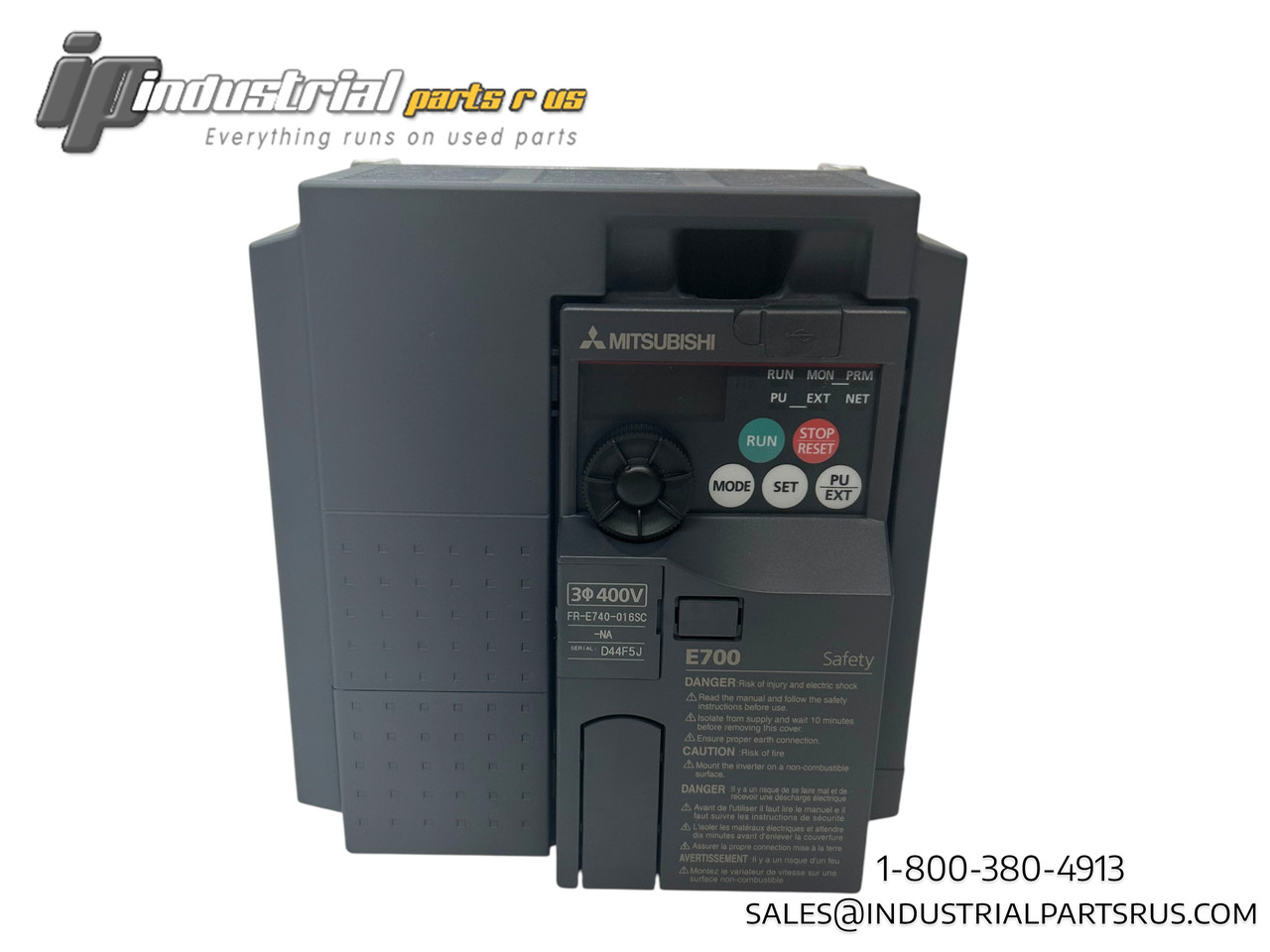 Mitsubishi FR-E740-016SC-NA Compact Size Inverter, 380-480VAC