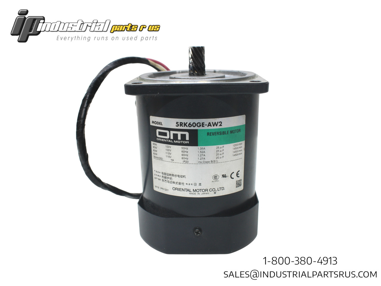 Oriental Motor 5RK60GE-AW2 Reversible Motor 100V