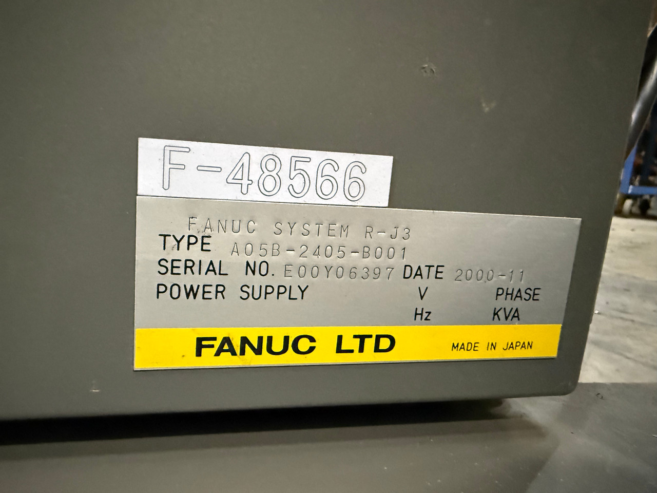 Fanuc M-410iHS Palletizing Robot with R-J3 Control, Perfect Condition!!