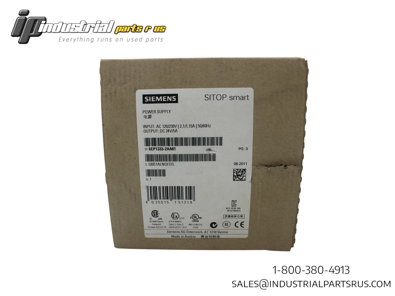 Siemens 6EP1333-2AA01 SITOP Smart Power Supply 120/230V, 2.1/1.15A