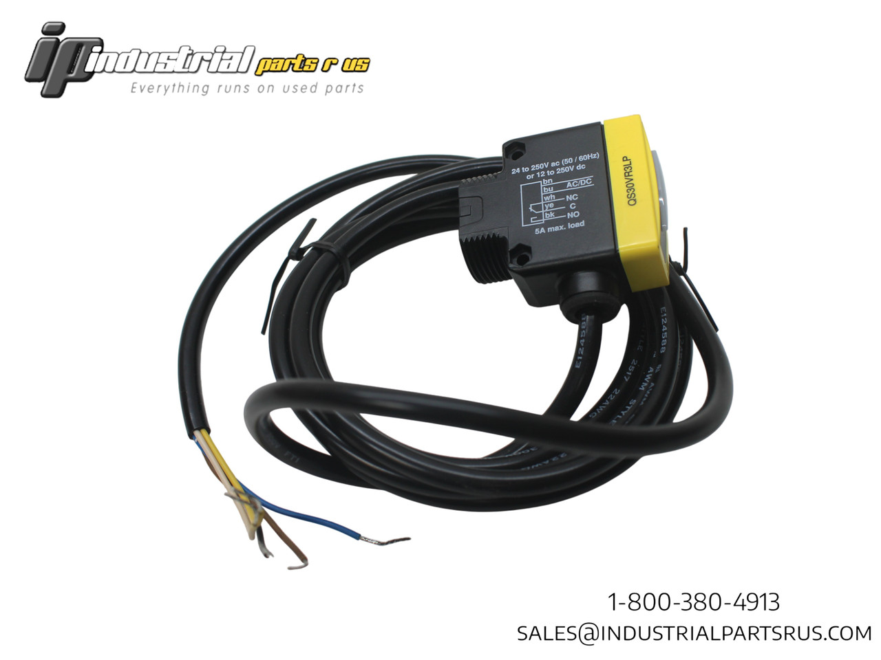 Banner QS30VR3LP Photoelectric Sensor 24/250V ac, NEW