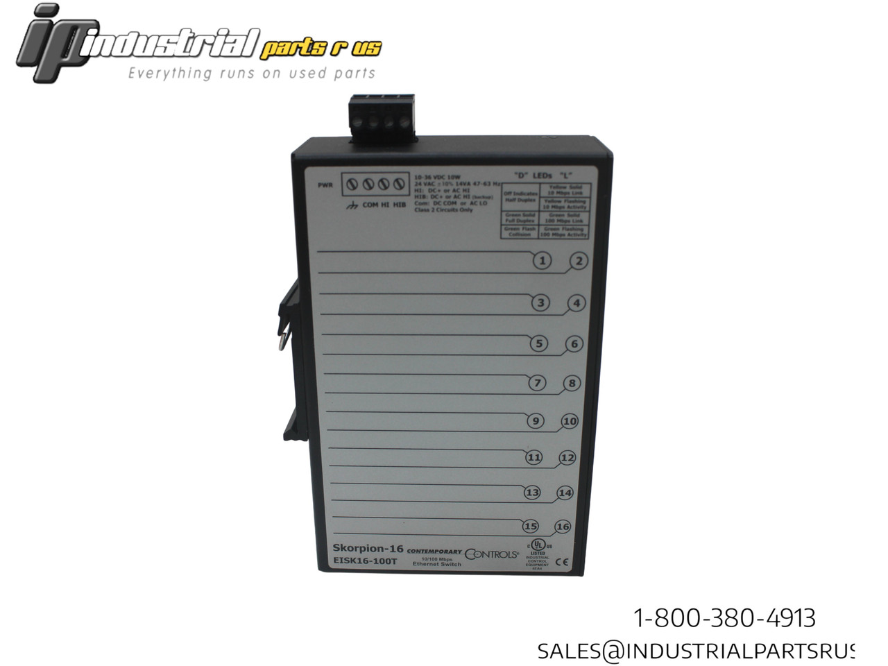 Contemporary Controls EISK16-100T Skorpion -16, 10/100 Ethernet Switch