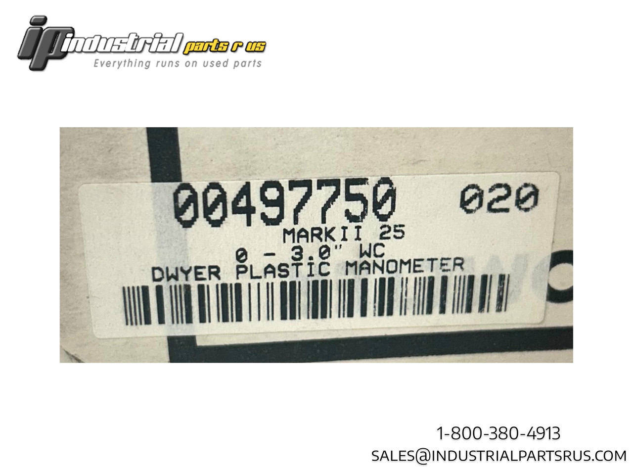 Dwyer 00497750 Mark II Plastic Manometer