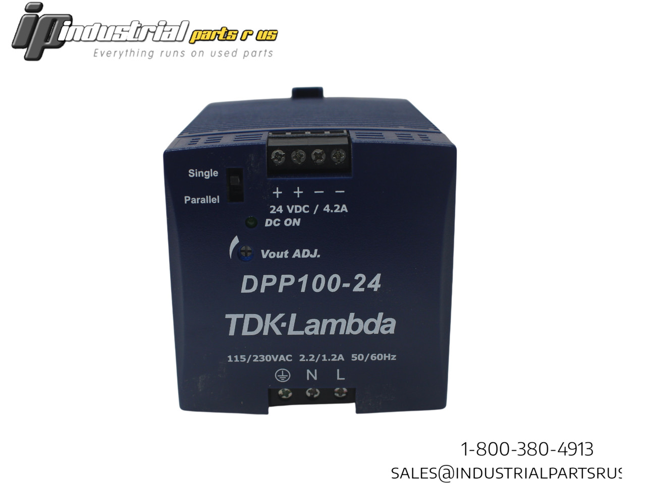 TDK-Lambda DPP100-24 Power Supply, 24VDC, 115/230VAC 4.2A NEW