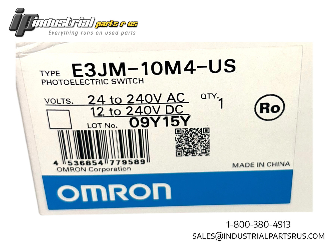 Omron E3JM-10M4-US Photoelectric Switch, 24-240VAC, 12-240VDC