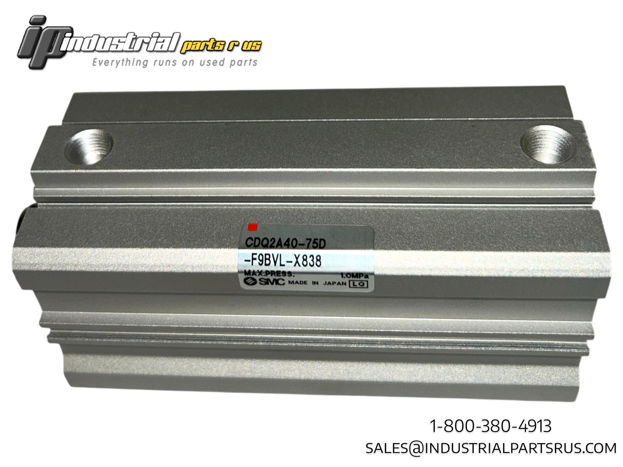 SMC CDQ2A40-75D-F9BVL-X838 Compact Pneumatic Cylinder 40mm Bore 75mm Stroke