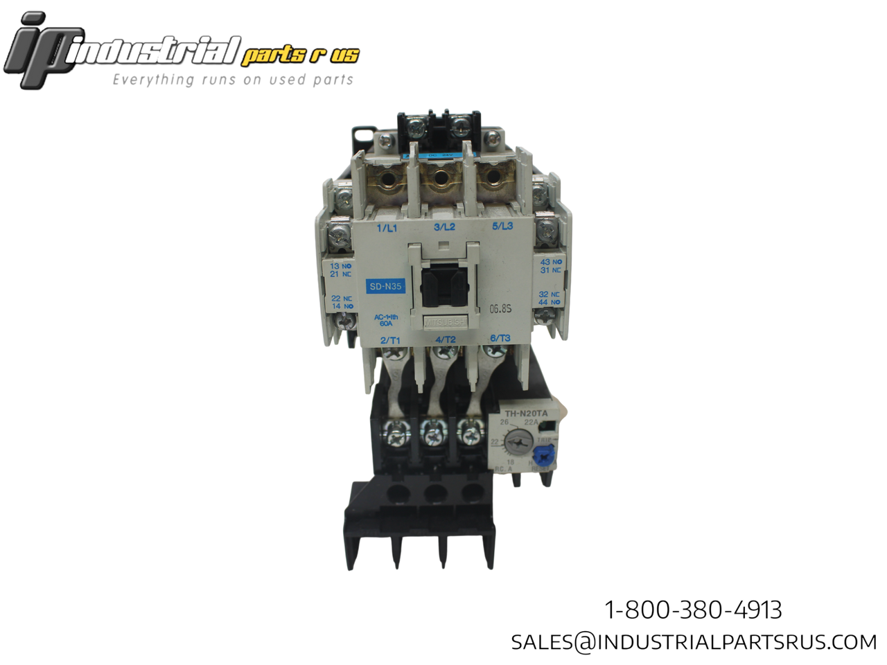 Mitsubishi HF-SP1524BK Magnetic Contactor W/ TH-N20TA Thermal Overload Relay
