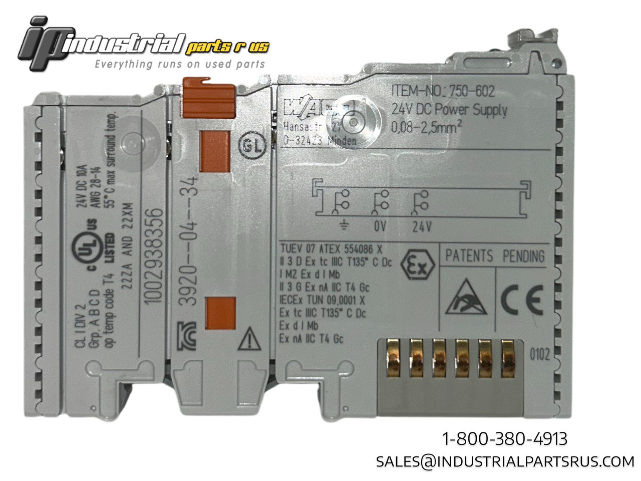 WAGO 750-602 24VDC Power Supply Module | 750 Series I/O