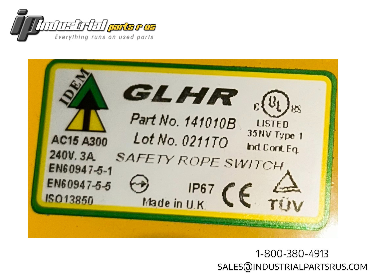 IDEM 141010B GLHR Heavy Duty Rope Pull Safety Switch Die Cast IP67