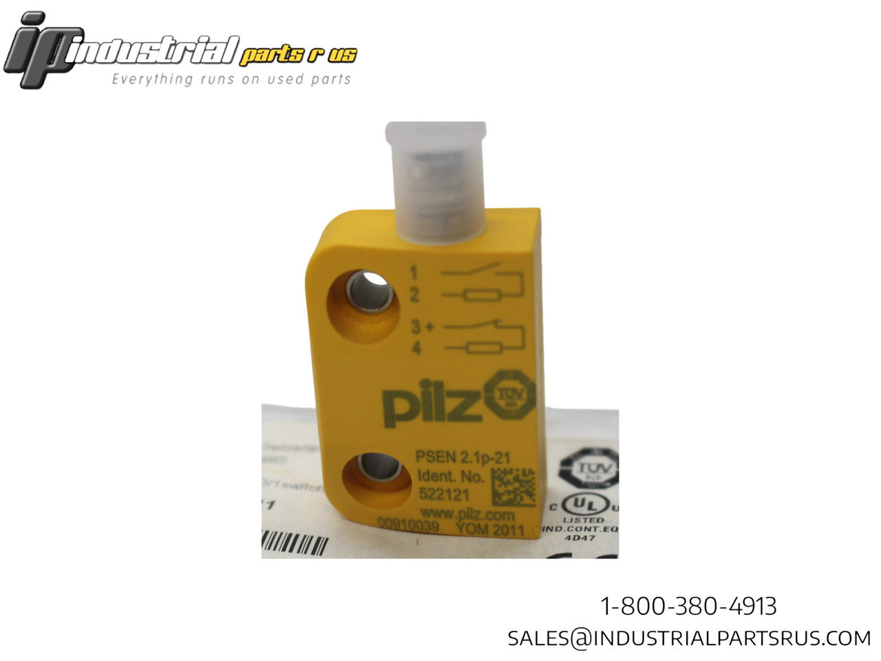 Pilz 522121 PSENmag Magnetic Safety Switch - 4-Pin M8 Connector LED