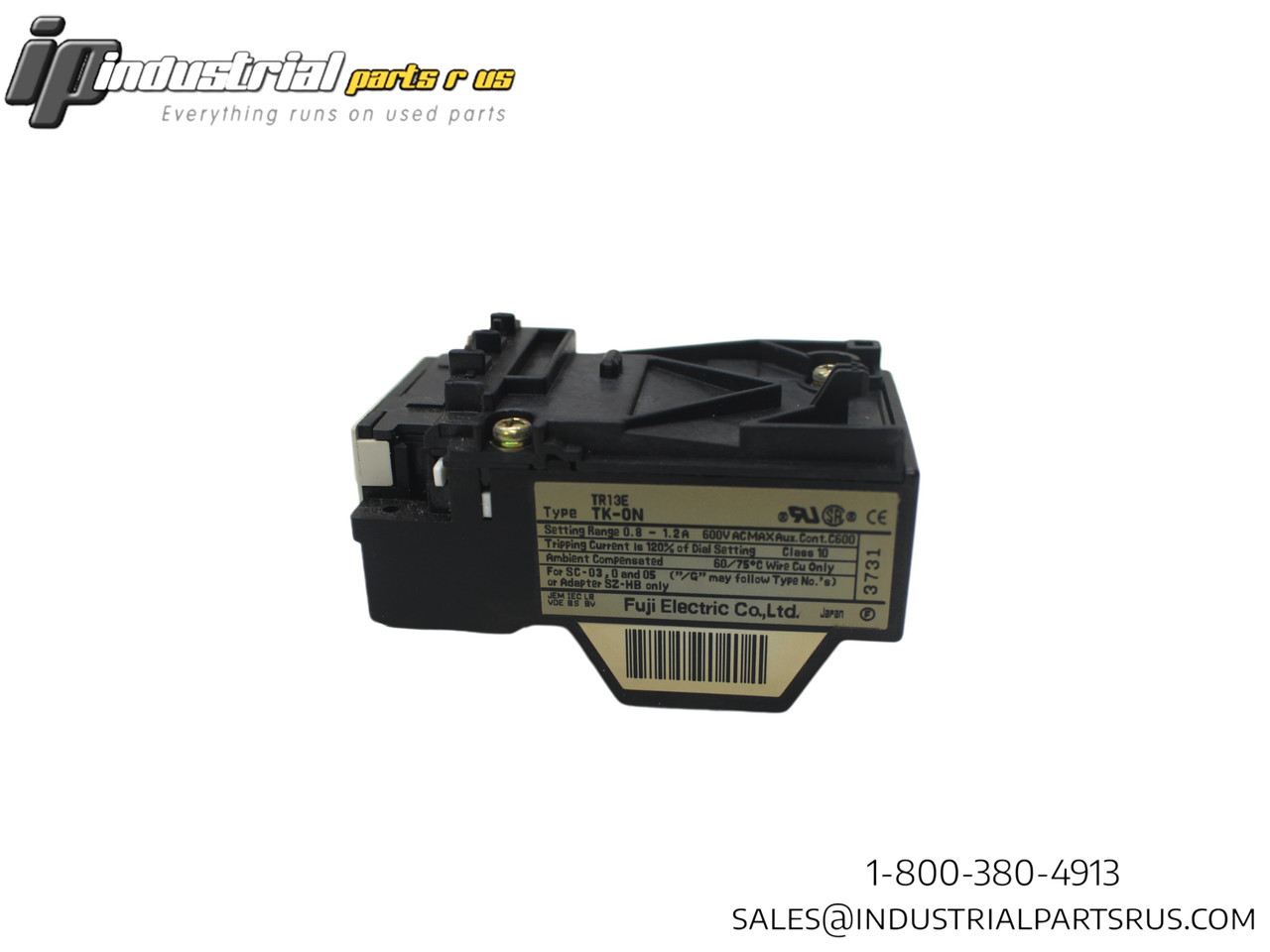 Fuji TK-ON TR13E Overload Relay 0.8-1.2A 600VAC