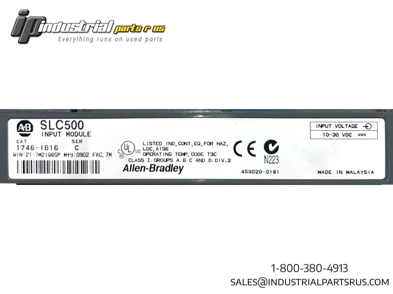 Allen Bradley 1746-IB16 Input Module SLC500, Ser.C