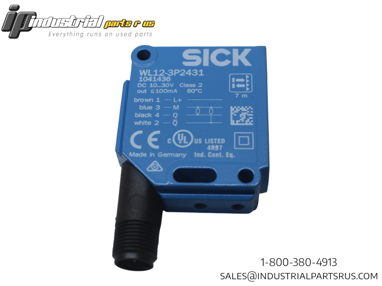 SICK WL12-3P2431 W12-3 Photoelectric Retro-Reflective Sensor 7m PNP M12