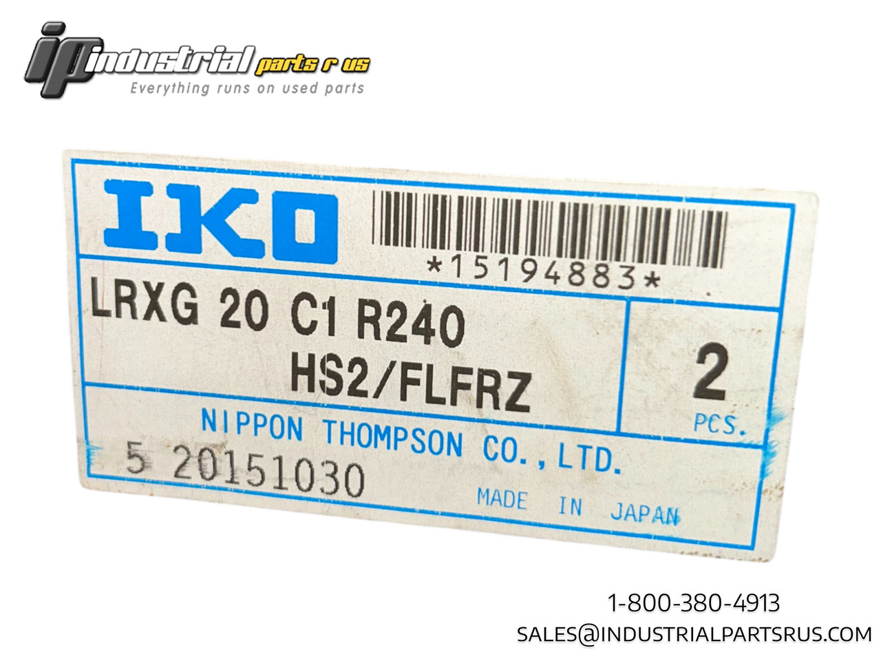 IKO LRXG 20 C1 R240 HS2/FLFRZ Linear Guide Rail 240mm Size 20