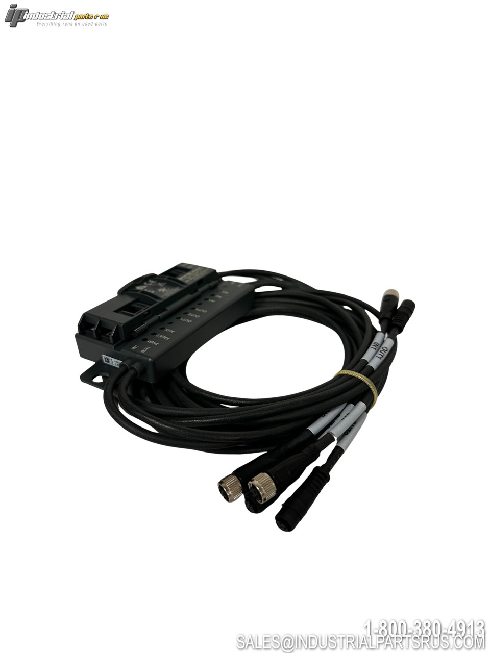 PepperlFuchs VBA-3E3A-G20-ZEL/E2L-P1 I/O Module with multiple cable connections and terminal block mounting