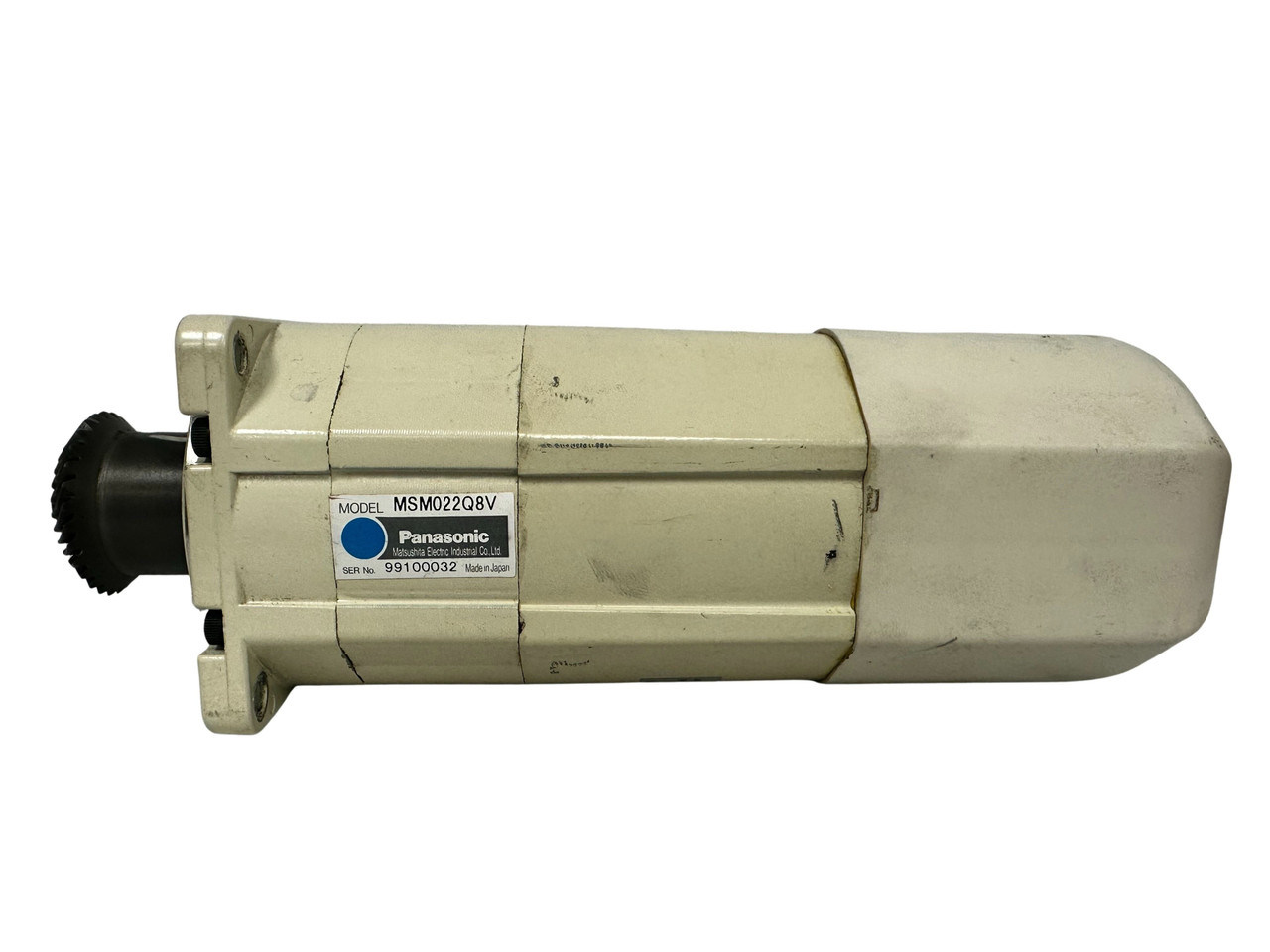 Panasonic MSM022Q8V AC Servo Motor with mounting flange and connector industrial automation motor