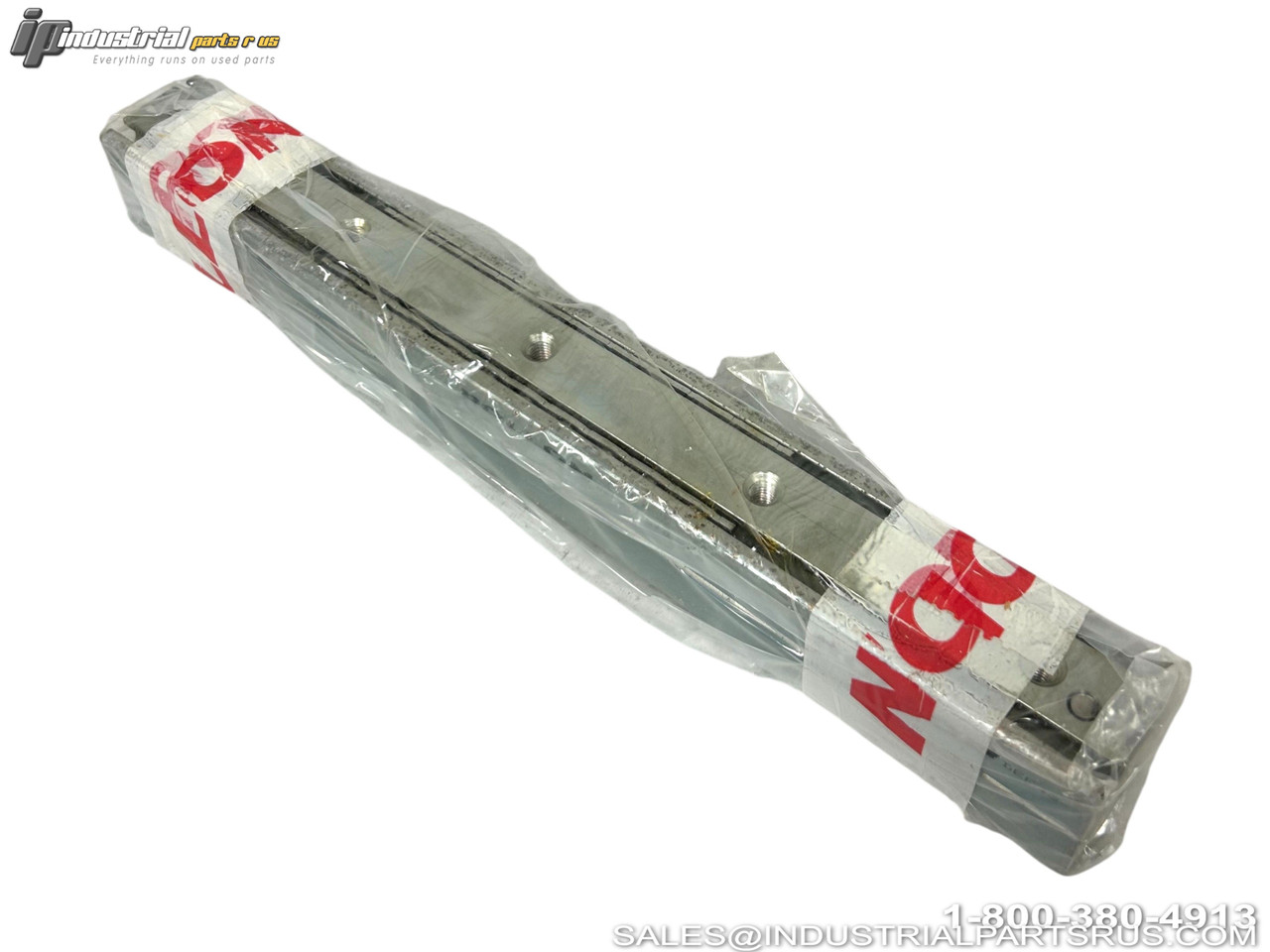 Rollon DEF43-370-416 Linear Guide Rail with Mounting Holes and Threaded Connections Industrial Automation Component