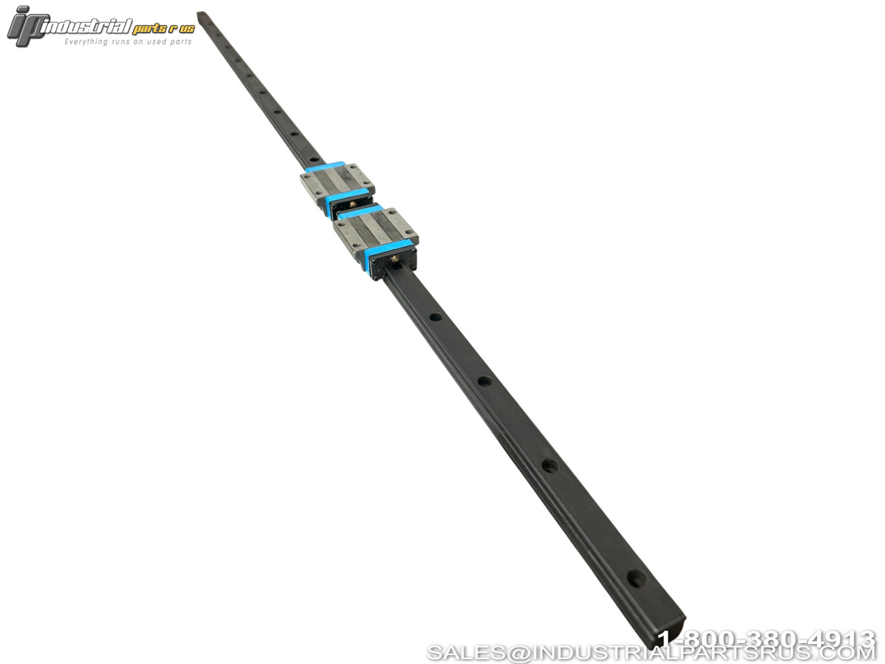 IKO MHT 15 HS2  MHT 15 PS2 Linear Bearing Rail Guide System with Two Carriages Black Steel Construction