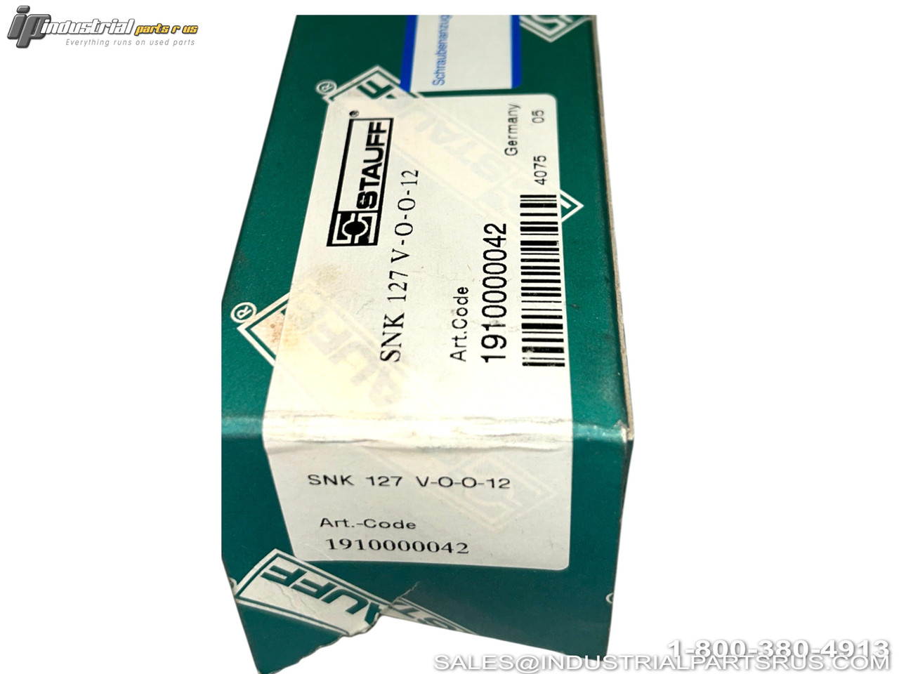 Stauff SNK 127 V-O-O-12 Level Sensor Green Package with Barcode Art Code 1910000042
