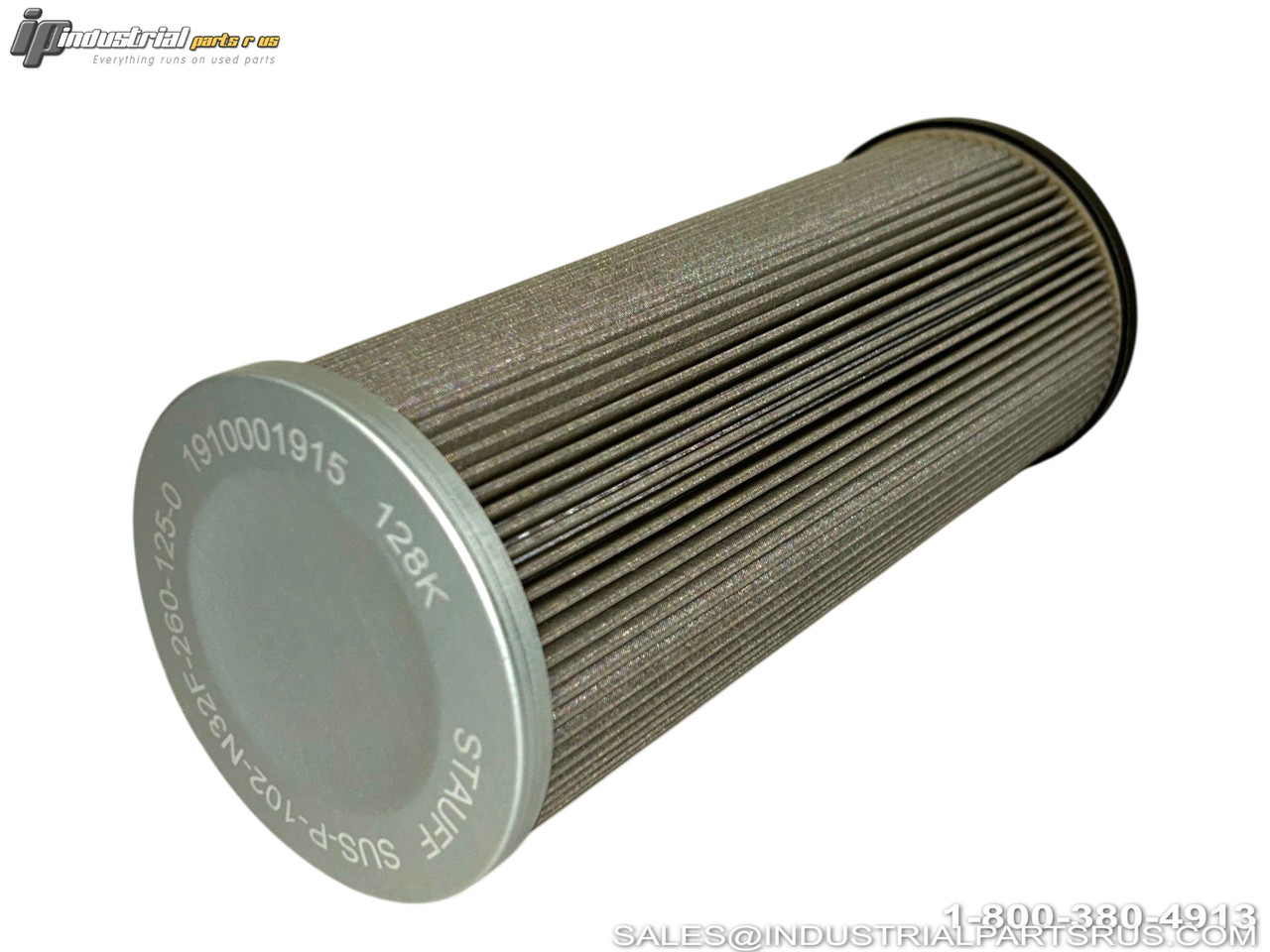 Stauff SUS-P-102-N32F-260-125-0 Hydraulic Strainer Filter Element Cylindrical Pleated Media Industrial Filtration