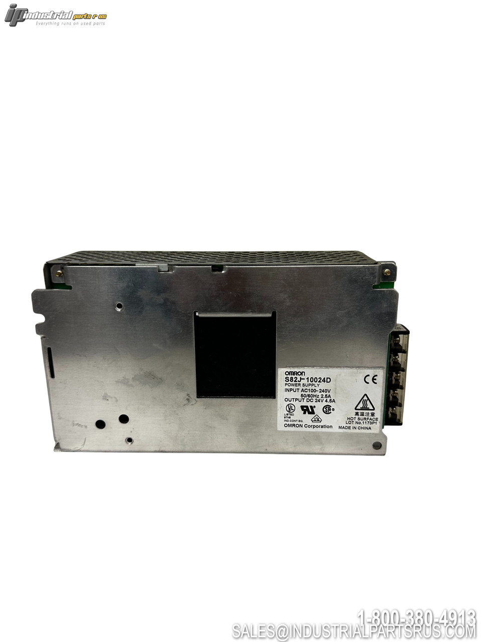 OMRON S82J-10024D Switching Power Supply 100W 24VDC Output AC Input Industrial DIN Rail Mount