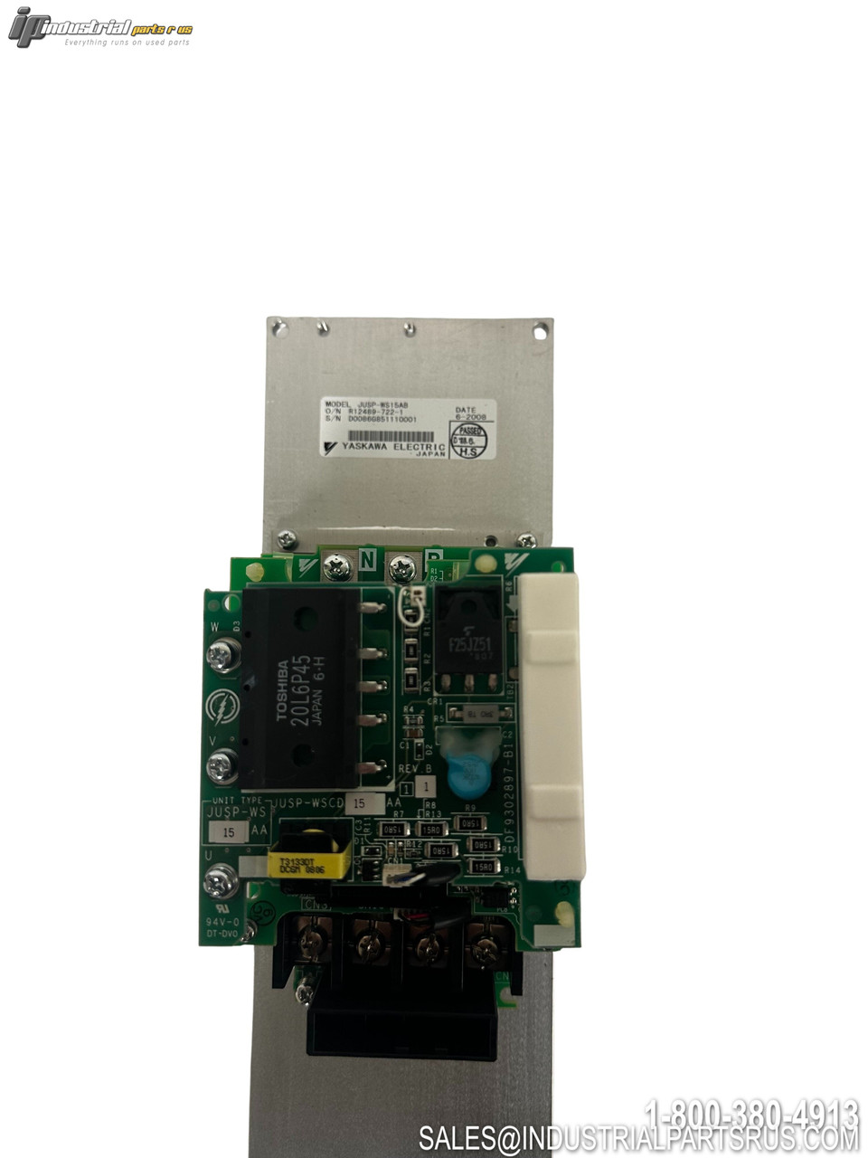 Yaskawa JUSP-WS15AB Servo Amplifier with Terminal Block and Metal Shield PCB Assembly